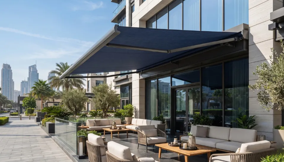 Outdoor shading solutions for hotels and hospitality